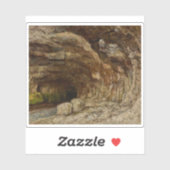 Grotto von Sarrazine bei Nans-sous-Sainte-Anne Aufkleber (Blatt)