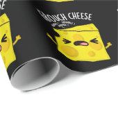 Grou-Käse Funny Cheese Pun Dark BG Geschenkpapier (Rolleneckpunkt)
