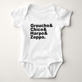 Groucho & Chico & Harpo & Zeppo Baby Strampler