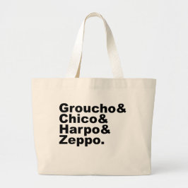 Groucho & Chico & Harpo & Zeppo Jumbo Stoffbeutel