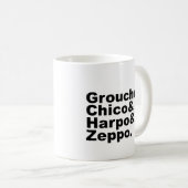 Groucho & Chico & Harpo & Zeppo Kaffeetasse (VorderseiteRechts)