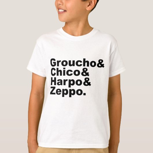 Groucho & Chico & Harpo & Zeppo T-Shirt (Vorderseite)
