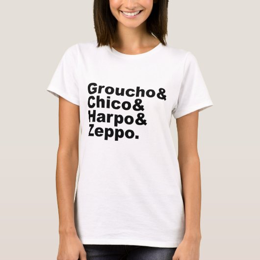 Groucho & Chico & Harpo & Zeppo T-Shirt (Vorderseite)
