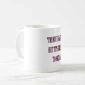 Groucho Marks Zitat Kaffeetasse (Vorderseite Links)