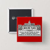 Groucho Marx auf Politik Button (Vorne & Hinten)