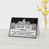 Groucho Marx auf Politik Karte (Gelbe Blume)