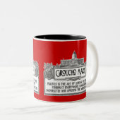 Groucho Marx auf Politik Zweifarbige Tasse (VorderseiteRechts)
