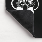 Groucho Marx-Verein-Zitat-Schwarz-Mausunterlage Mousepad (Ecke)