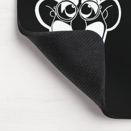 Groucho Marx-Verein-Zitat-Schwarz-Mausunterlage Mousepad (Ecke)