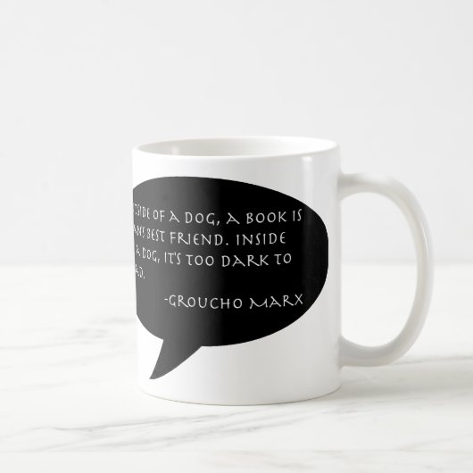 Groucho Marx Zitat-Tasse Kaffeetasse (Rechts)
