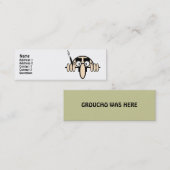 Groucho war hier mini visitenkarte (Vorne/Hinten)