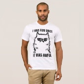 GROUCHY ANGRY CAT-FUNNY-T - SHIRT (Vorne ganz)