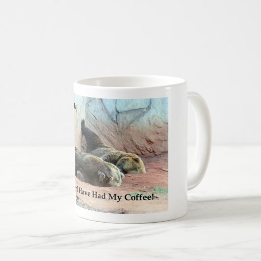 Grouchy Bärn-Kaffee-Tasse Kaffeetasse (VorderseiteRechts)