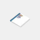 Grouchy Bat Cat Halloween 3" x 3" Post-it®-Anmerku Post-it Klebezettel (angewinkelt)