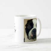 Grouchy Boston-Terrier-Tasse Kaffeetasse (VorderseiteRechts)