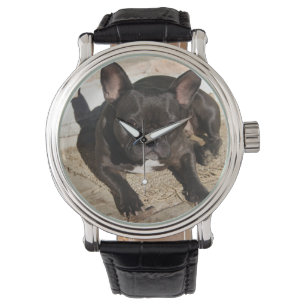 Grouchy French Bulldog Armbanduhr