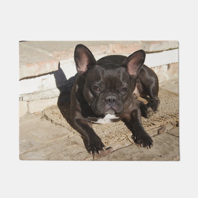 Grouchy French Bulldog Fußmatte (Vorderseite)