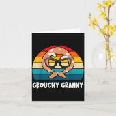 Grouchy Granny Funny Retro Vintage Karte (Gelbe Blume)