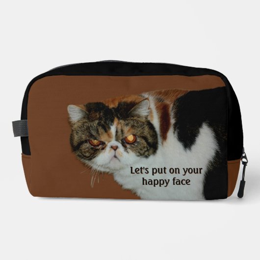 Grouchy Grumpy Cat Exotic Kurz haar Persian Waschbeutel (Vorderseite)