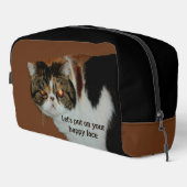 Grouchy Grumpy Cat Exotic Kurz haar Persian Waschbeutel (Rechte Ecke)