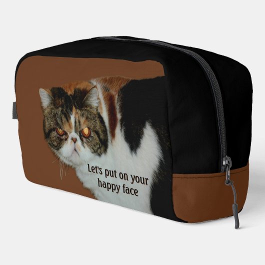 Grouchy Grumpy Cat Exotic Kurz haar Persian Waschbeutel (Rechte Ecke)