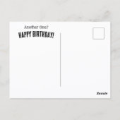 Grouchy Grumpy Cat Funny Birthday Postkarte (Rückseite)