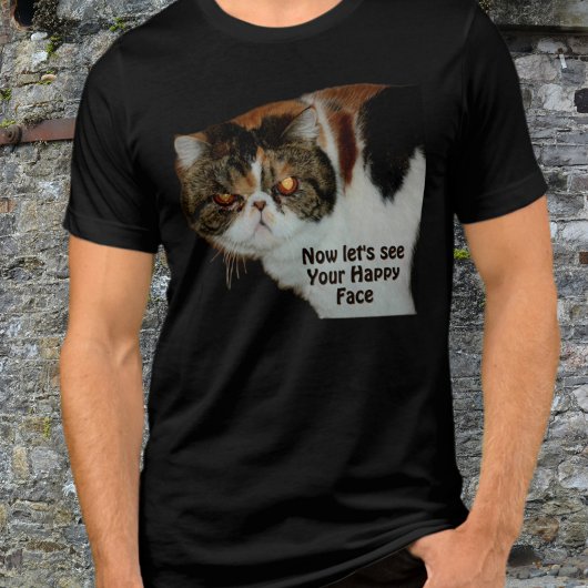 Grouchy Grumpy Cat Nicht so glücklich Funny Tri-Blend Shirt