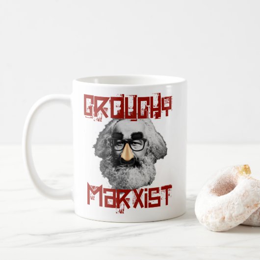 Grouchy Marxist Kaffeetasse (Mit Donut)