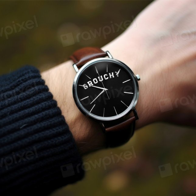 Grouchy Mood Funny Quote Watch Armbanduhr (Von Creator hochgeladen)