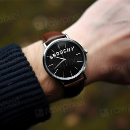 Grouchy Mood Funny Quote Watch Armbanduhr