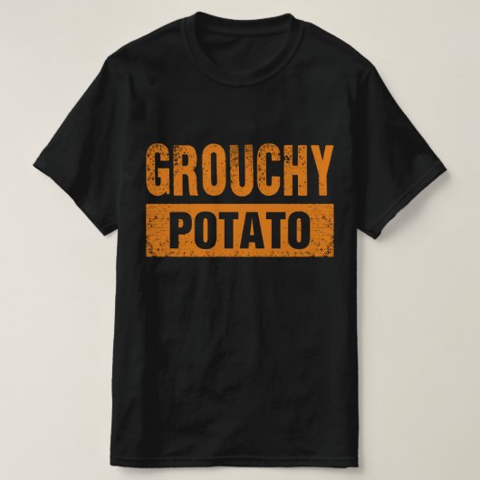 Grouchy Potato Couple Matching Thanksgiving T-Shirt (Design vorne)