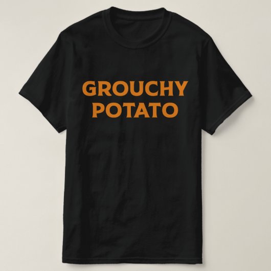 Grouchy Potato Couple Matching Thanksgiving T-Shirt (Design vorne)