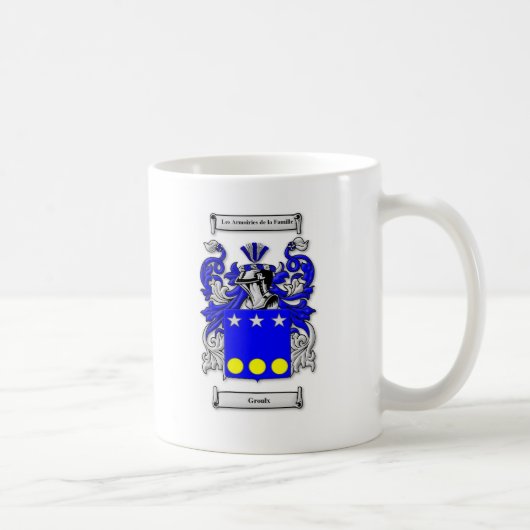 Groulx Wappen Kaffeetasse (Rechts)