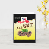 Ground Allspice Halloween Kostüm Einzigartige Fun Karte (Gelbe Blume)