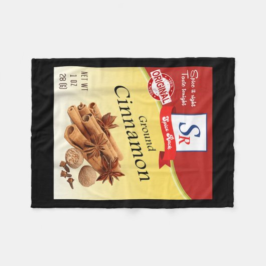 Ground Cinnamon Sce Condiment Costume Holiday Sce Fleecedecke (Vorderseite (Horizontal))