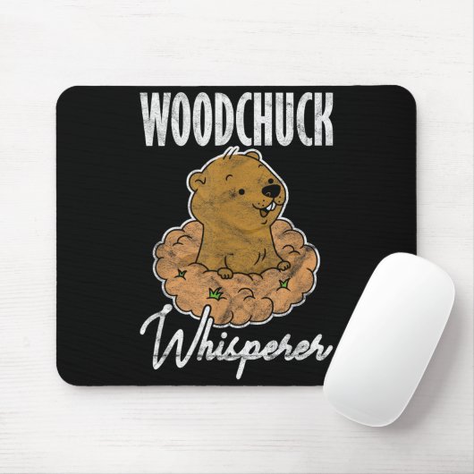 Ground Hog Woodchuck Whisperer _3 Mousepad (Mit Mouse)