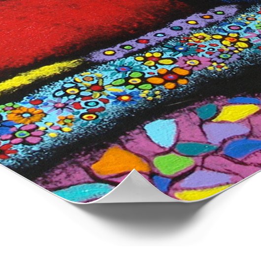 Ground in Glück Poster (Ecke)