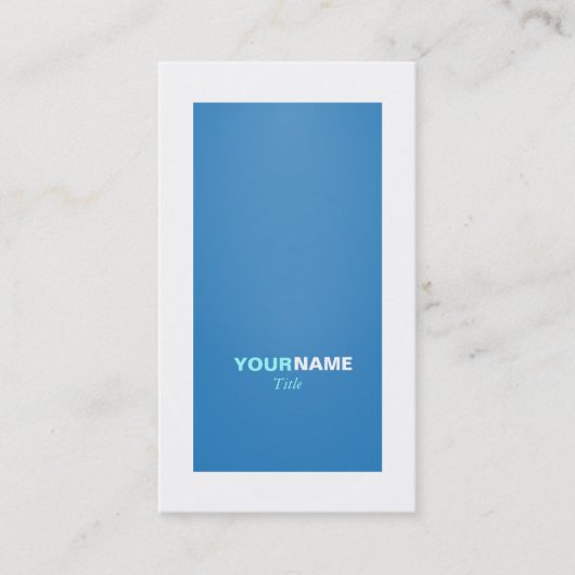 Ground modern Dazzling Blue Visitenkarte (Vorderseite)