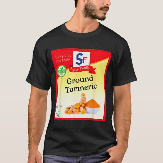Ground Turmeric Condiment Costume Holiday Sce Cost T-Shirt (Vorderseite)