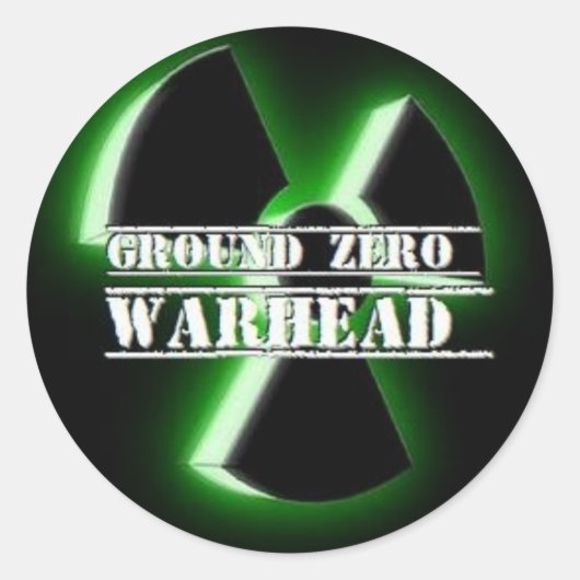 Ground Zero Warhead 3D Runder Aufkleber (Vorderseite)