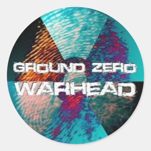 Ground Zero Warhead Finger Print Runder Aufkleber (Vorderseite)