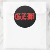 Ground Zero Warhead Runder Aufkleber (Tasche)