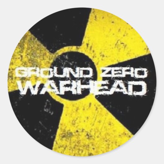 Ground Zero Warhead Runder Aufkleber (Vorderseite)