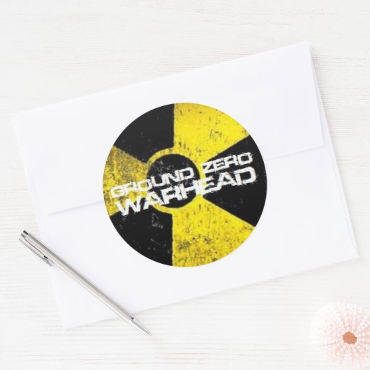 Ground Zero Warhead Runder Aufkleber (Umschlag)