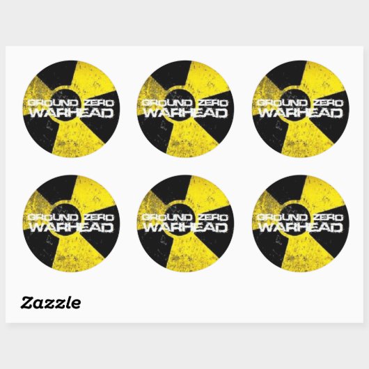 Ground Zero Warhead Runder Aufkleber (Blatt)