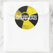 Ground Zero Warhead Runder Aufkleber (Tasche)