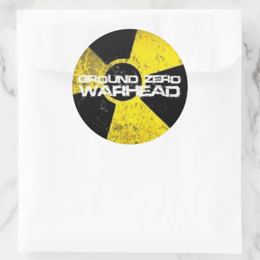 Ground Zero Warhead Runder Aufkleber (Tasche)