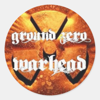 Ground Zero Warhead Rusted Runder Aufkleber
