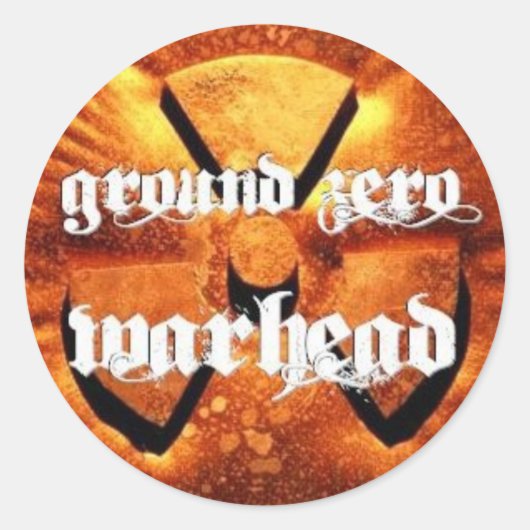 Ground Zero Warhead Rusted Runder Aufkleber (Vorderseite)