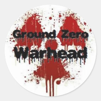 Ground Zero Warhead-Spritzer Runder Aufkleber